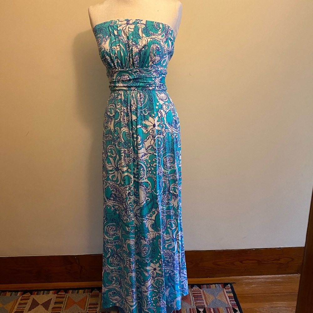 Lilly Pulitzer Holbrook Dress NWT Maxi- Seafoam Green Montauk